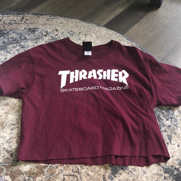 Zumiez Tops - Cropped thrasher T-shirt